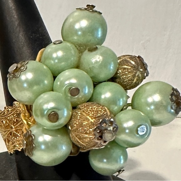 Handmade Miami Artist William Holman 111 . Green gold 24 Goldleaf  adj 6.5 -8 j - Picture 7 of 15